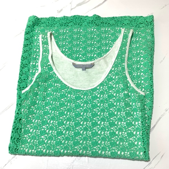 NWOT Silvian Heach Green Bodycon Crochet Sleeveless Dress Size XS - Picture 2 of 15